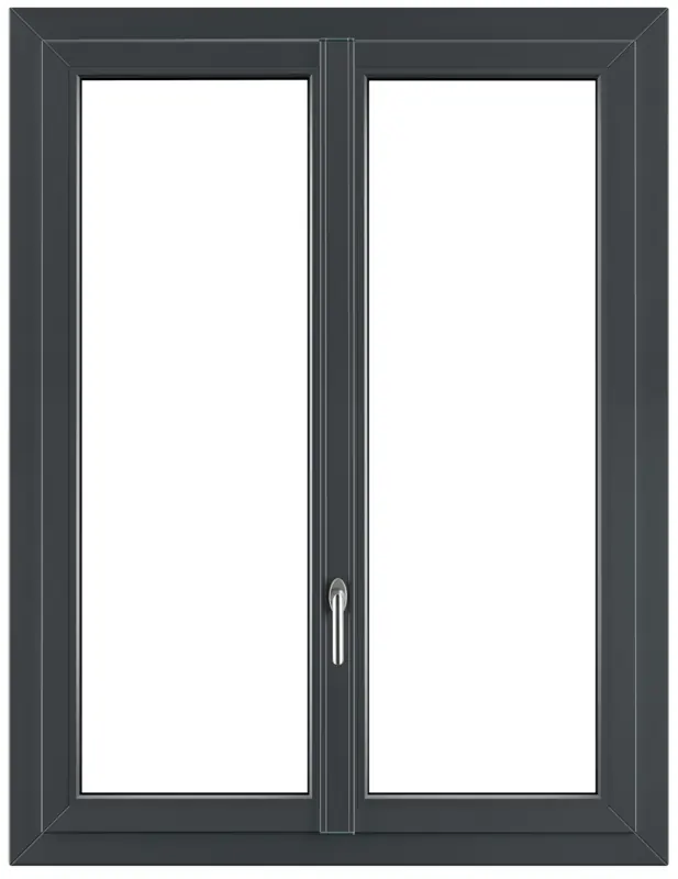 Fenêtre RFP® FPEE Novelia gris anthracite à deux vantaux