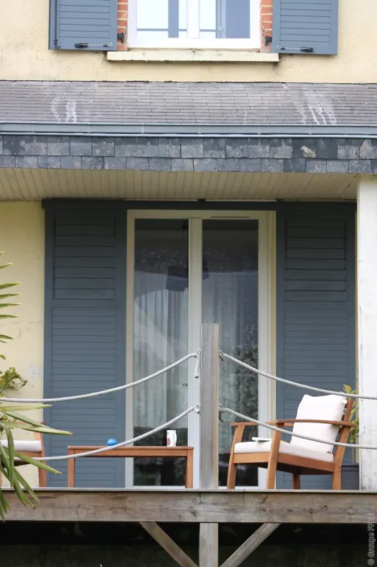 Porte-fenêtre RFP® FPEE Novelia gris anthracite avec volet coulissant aluminium